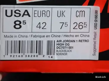 RED DC7071-001 HIGH RETRO AIR OG 1 GYM BLACK JORDAN 0501
